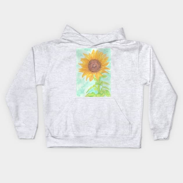 Sun flower Kids Hoodie by Ezhael